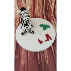 Tortendeko Tortentopper Geburtstag Zebra Fussball Italien