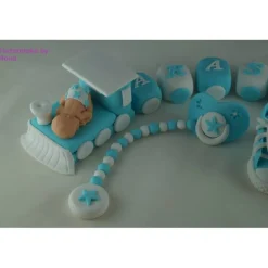Tortendeko Tortentopper Tortendeko Fondant Zuckerfigur Zug  für ihre Motivtorte