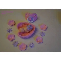 Tortendeko Tortentopper Tortenaufleger Fondant Zuckerfigur Baby,Taufe