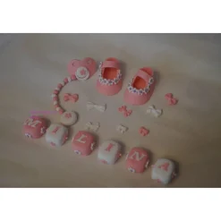 Tortendeko Tortentopper Tortenaufleger Fondant Zuckerfigur Baby,Taufe