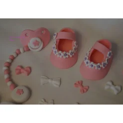 Tortendeko Tortentopper Tortenaufleger Fondant Zuckerfigur Baby,Taufe