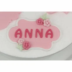 Tortendeko Tortentopper Tortenaufleger Fondant Zuckerfigur Namesschilder Torte