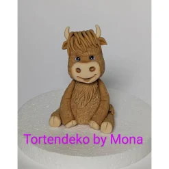 Tortendeko Tortentopper Tortendekoration Tortenfigur Party Cake Hochlandrind Löwe Robbe