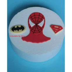 Tortendeko Tortentopper Tortenaufleger Fondant Helden Spidermann Batmann