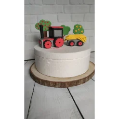 Tortendeko Tortentopper Tortenaufleger Zuckerfigur Traktor Bauernhof Schweine