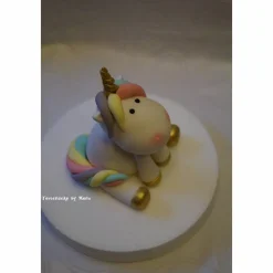 Tortendeko Tortentopper Tortenaufleger Fondantdeko Einhorn Regenbogen