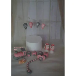 Tortendeko Tortentopper Tortenaufleger Fondant Zuckerfigur Zug für Taufe Mädchen Zuckeraufleger Geburt Girl Fondantdeko Babyschuhe Party