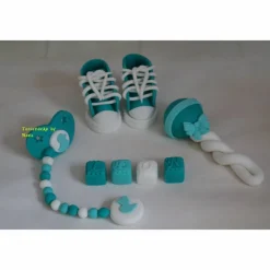 Tortendeko Tortentopper Tortenaufleger Fondantdeko für den Geburtstag, Taufe , Geburt