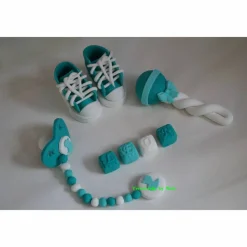 Tortendeko Tortentopper Tortenaufleger Fondantdeko für den Geburtstag, Taufe , Geburt