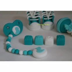 Tortendeko Tortentopper Tortenaufleger Fondantdeko für den Geburtstag, Taufe , Geburt