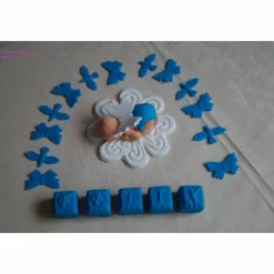 Tortendeko Tortentopper Tortenaufleger Fondant Zuckerfigur Baby für ihre Motivtorte