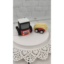 Tortendeko Tortentopper Tortenaufleger Zuckerfigur Traktor Bauernhof Hühner