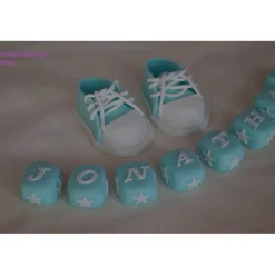 Tortendeko Tortentopper Tortenaufleger Fondant Zuckerfigur Geburt , Taufe