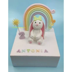 Tortendeko Tortentopper Zuckerfigur Tortenaufleger Hase Hopsi