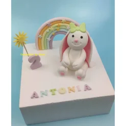 Tortendeko Tortentopper Zuckerfigur Tortenaufleger Hase Hopsi