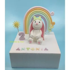 Tortendeko Tortentopper Zuckerfigur Tortenaufleger Hase Hopsi