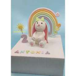 Tortendeko Tortentopper Zuckerfigur Tortenaufleger Hase Hopsi