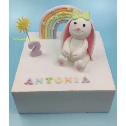 Tortendeko Tortentopper Zuckerfigur Tortenaufleger Hase Hopsi