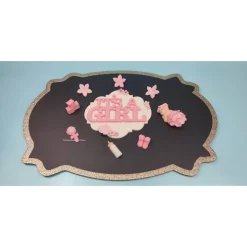 Tortendeko Tortentopper Zuckerfigur Fondantfigur Baby Baby Shower Party  Geburt