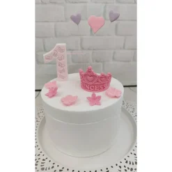 Tortendeko Tortentopper Zuckerfigur Prinzessin Krone Geburtstag