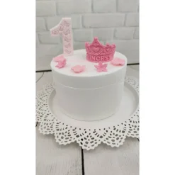 Tortendeko Tortentopper Zuckerfigur Prinzessin Krone Geburtstag