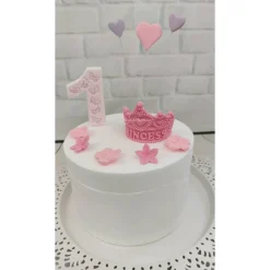 Tortendeko Tortentopper Zuckerfigur Prinzessin Krone Geburtstag