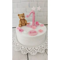 Tortendeko Tortentopper Zuckerfigur Teddy Maya oder Teddy Rosalie