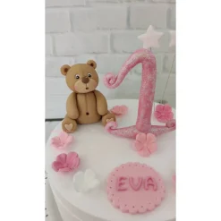 Tortendeko Tortentopper Zuckerfigur Teddy Maya oder Teddy Rosalie