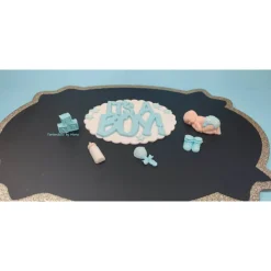 Tortendeko Tortentopper Zuckerfigur Fondantfigur Baby Baby Shower Party  Geburt