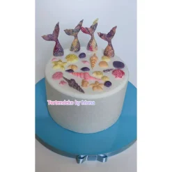 Tortendeko Tortentopper Zuckerfigur  Unterwasser  Meerjungfrauen Deko