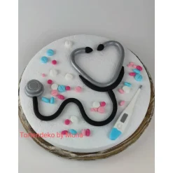 Tortendeko Tortentopper Zuckerfigur  Arzt Ärztin Krankenhaus