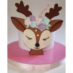 Tortendeko Tortentopper Zuckerfigur Geburtstag Reh Kitz