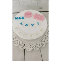 Tortendeko Tortentopper Zuckerfigur Regenbogen Schmetterlinge Taufe Geburt  Geburtstag