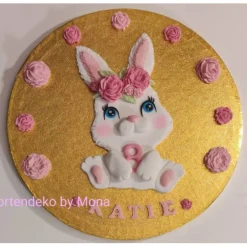 Tortendeko Tortentopper Zuckerfigur Hasi Häschen Geburtstag