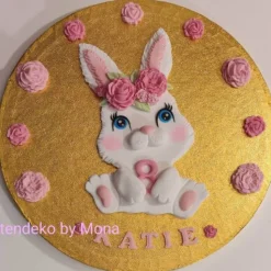 Tortendeko Tortentopper Zuckerfigur Hasi Häschen Geburtstag