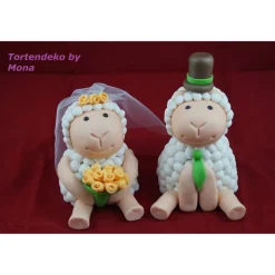 Tortendeko TortentopperTortendeko Fondant Tortenfigur Hochzeit Brautpaar