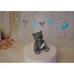 Tortendeko TortentopperTortenaufleger Fondant Zuckerfigur Geburt , Taufe