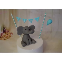 Tortendeko TortentopperTortenaufleger Fondant Zuckerfigur Geburt , Taufe