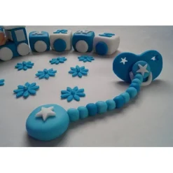 Tortendeko TortentopperTortenaufleger Fondant Zuckerfigur Baby,Taufe
