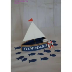 Tortendeko TortentopperTortenaufleger Fondant Zuckerfigur Geburtstag Boot