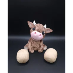 Tortendekoration Kälbchen, Fondant Figuren Kälbchen,