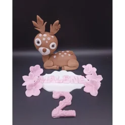 Tortendekoration Reh, Fondant Figuren Reh,