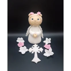Tortendekoration Taufe, Engel Tortendekorationen, Fondant Figur Taufe, Tauf dekoration, Tierfiguren, Zuckerfiguren,