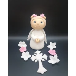 Tortendekoration Taufe, Engel Tortendekorationen, Fondant Figur Taufe, Tauf dekoration, Tierfiguren, Zuckerfiguren,