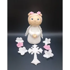 Tortendekoration Taufe, Engel Tortendekorationen, Fondant Figur Taufe, Tauf dekoration, Tierfiguren, Zuckerfiguren,