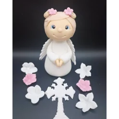 Tortendekoration Taufe, Engel Tortendekorationen, Fondant Figur Taufe, Tauf dekoration, Tierfiguren, Zuckerfiguren,