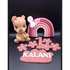 Tortendekoration Teddybär aus Fondant