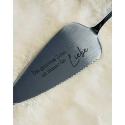 Tortenheber Edelstahl Liebe