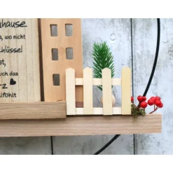 Tür Kranz Loop Hänger Haus Hund Holz Deko für Eingangsbereich