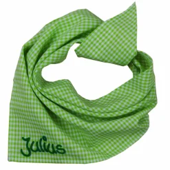 Trachtentuch kariert rosa mit Spruch, Baby und Kind Jungen Mädchen Personalisiertes Babyhalstuch / Vichykaro